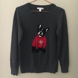 French Bulldog Grey Sweater